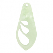 Pendentifs en résine aile Vert menthe néon