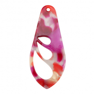 Pendentifs en résine aile Rose multicolore
