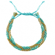Bracelets tendance Bleu-doré