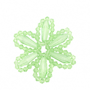 Pendentifs facettées fleur Vert