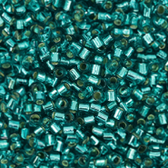 Perles Miyuki délicas 15/0 Silver Lined Caribbean Teal DBS1211