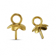Apprêts en acier inox embout pour perles Doré