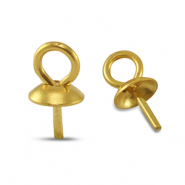 Apprêts en acier inox embout pour perles Doré