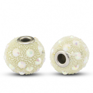 Perles bohèmes Beige-strass