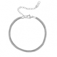 Bracelets en acier Inox Argenté