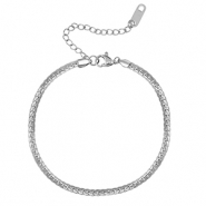 Bracelets en acier Inox Argenté