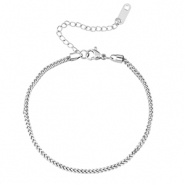 Bracelets en acier Inox Argenté
