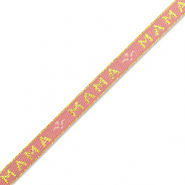 Ruban texte "mama" Rose vintage-doré