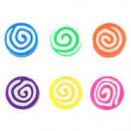 Perles en polymère torsion Multicolore