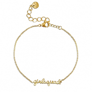 Bracelets en acier Inox ''girlsquad'' Doré