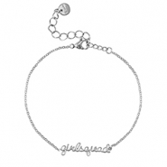 Bracelets en acier Inox ''girlsquad'' Argenté