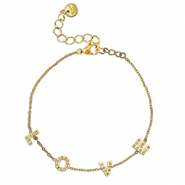 Bracelets en acier Inox ''LOVE'' Doré