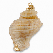 Pendentifs coquillage specials Beige-doré