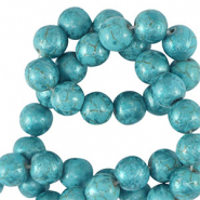 Perles en c&eacute;ramique 8mm M&eacute;tallique bleu