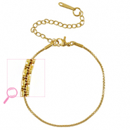 Bracelets en acier Inox Doré