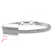 Bracelets en acier Inox Argenté