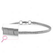 Bracelets en acier Inox Argenté