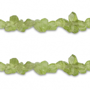 Perles chipstone P&eacute;ridote Vert olive clair