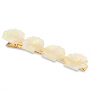Accessoires pour cheveux pince à cheveux coquille Blanc