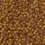 Perles Miyuki délicas 11/0 Opaque dyed pumpkin brown DB-653