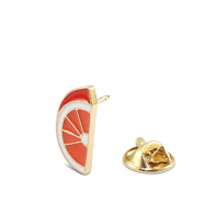 Pins orange Orange-blanc-rouge-dor&eacute;