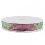 Fil macramé tressé 1mm Violet métallique