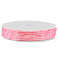 Fil macramé tressé 1mm Rose métallique