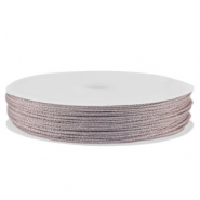 Fil macramé tressé 1mm Violet clair métallique