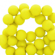 Perles acryliques 6 mm Jaune néon