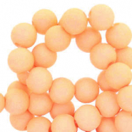 Perles acryliques 4 mm Pêche