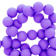 Perles acryliques 4 mm Violet foncé