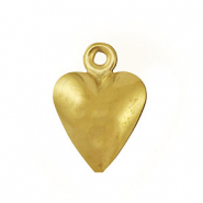 Breloques en acier Inox coeur Doré