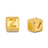 Perles alphabet en métal DQ Z Doré (sans nickel)