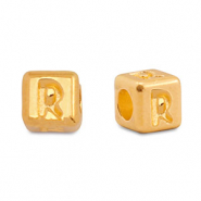 Perles alphabet en métal DQ R Doré (sans nickel)