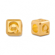 Perles alphabet en métal DQ Q Doré (sans nickel)