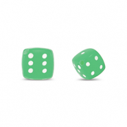 Perles acryliques dés Vert