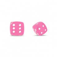 Perles acryliques dés Rose