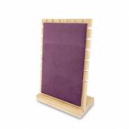 Présentoir bijoux pour colliers Natural-violet aubergine