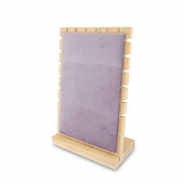 Présentoir bijoux pour colliers Natural-violet lilas