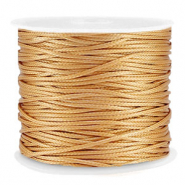 Fil macramé tressé 1mm Doré