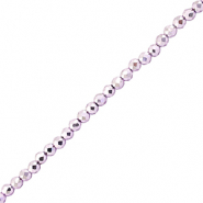 Perles à facettes 2mm rondes Violet métallique