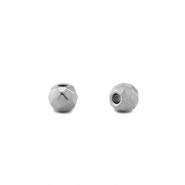 Perles en acier inox 4mm Argenté