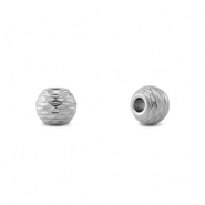 Perles en acier inox 6mm Argenté