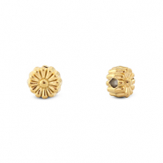 Perles en acier inox fleur Doré
