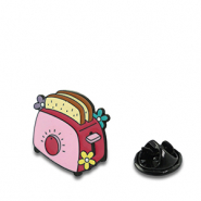 Pins grille-pain Rose foncé-jaune