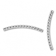 Perles en acier Inox tube Argenté
