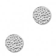 Breloques en acier Inox rond Argenté