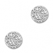 Breloques en acier Inox rond Argenté