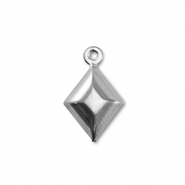 Breloques en acier Inox losange Argenté