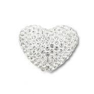 Perles bohème coeur Argenté
